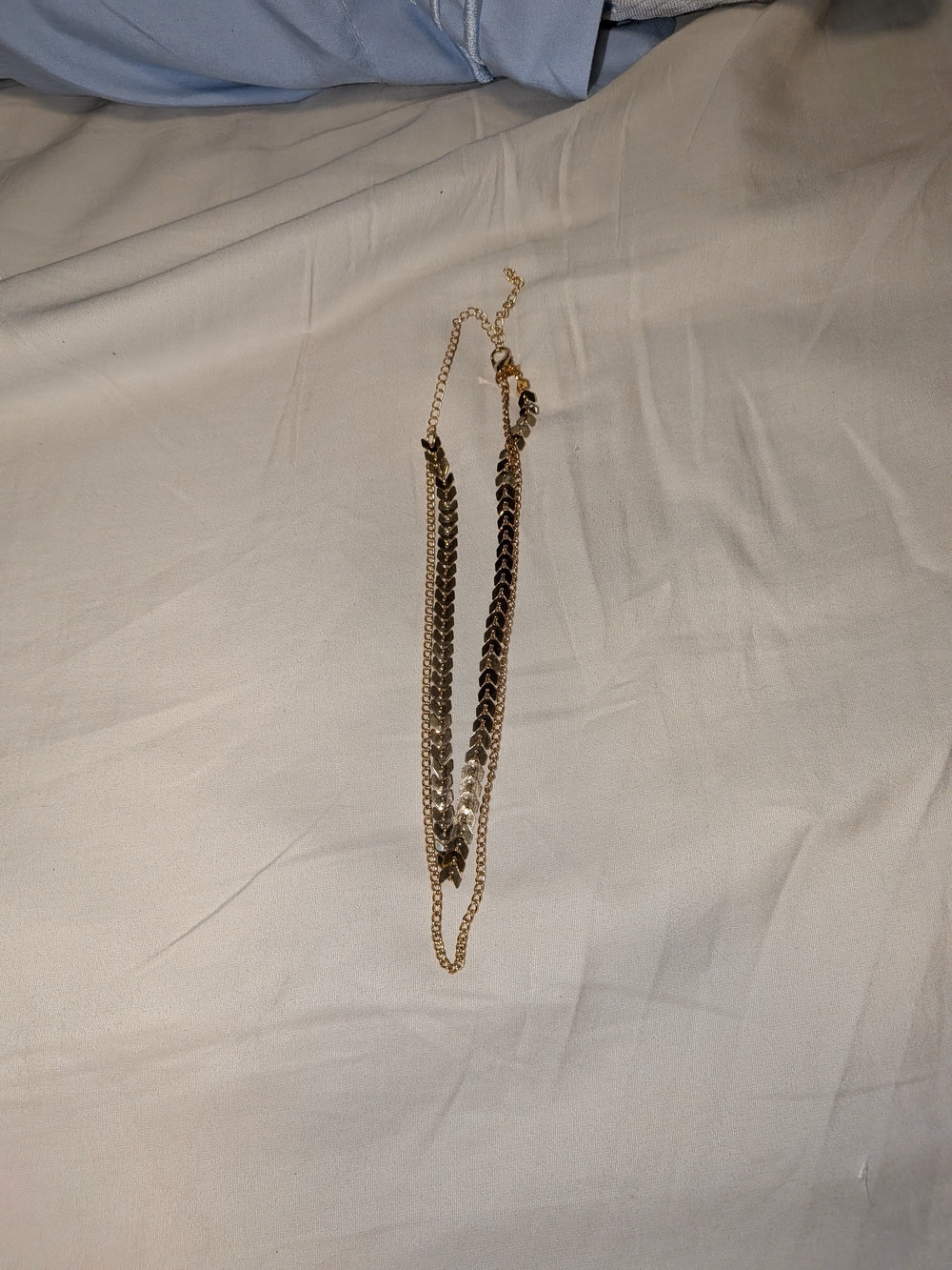 Gold Layered Chain Necklace - Elegant Women's Jewelry